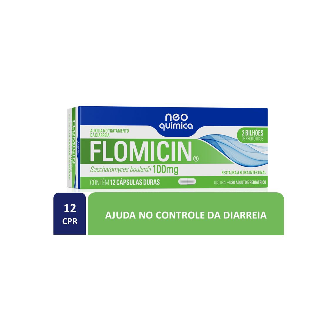 Probiotico Flomicin 100Mg 12 Capsulas