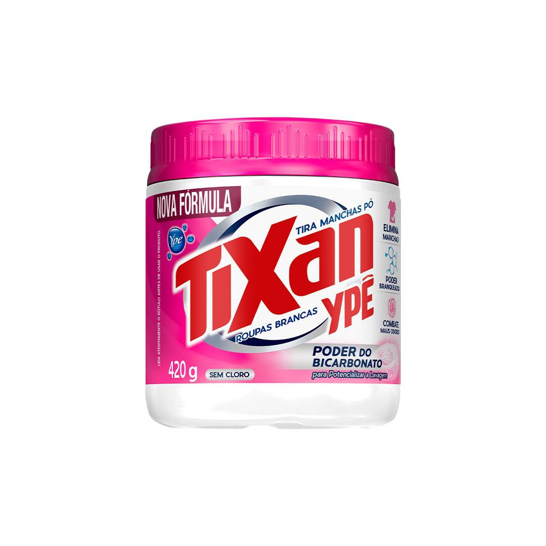 Tira Manchas Em Po Tixan Ype Roupas Brancas 420G