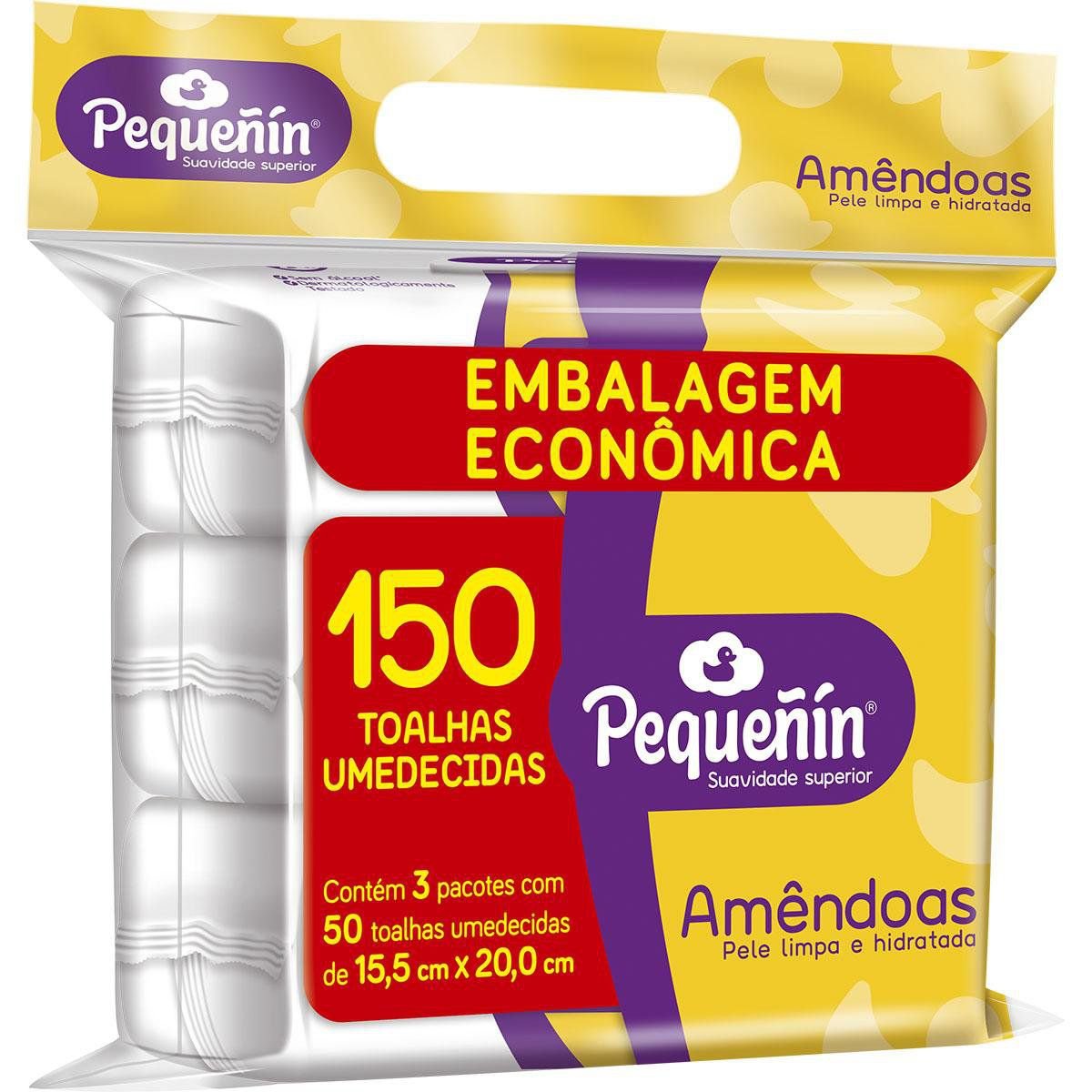 Lencos Umedecidos Pequenin Amendoas 150 Un