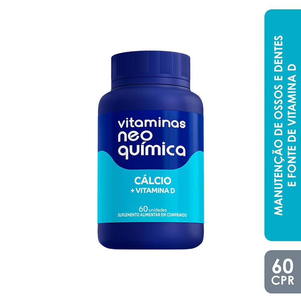 Vitamina Calcio + Vitamina D 60 Comprimidos - Neo Quimica