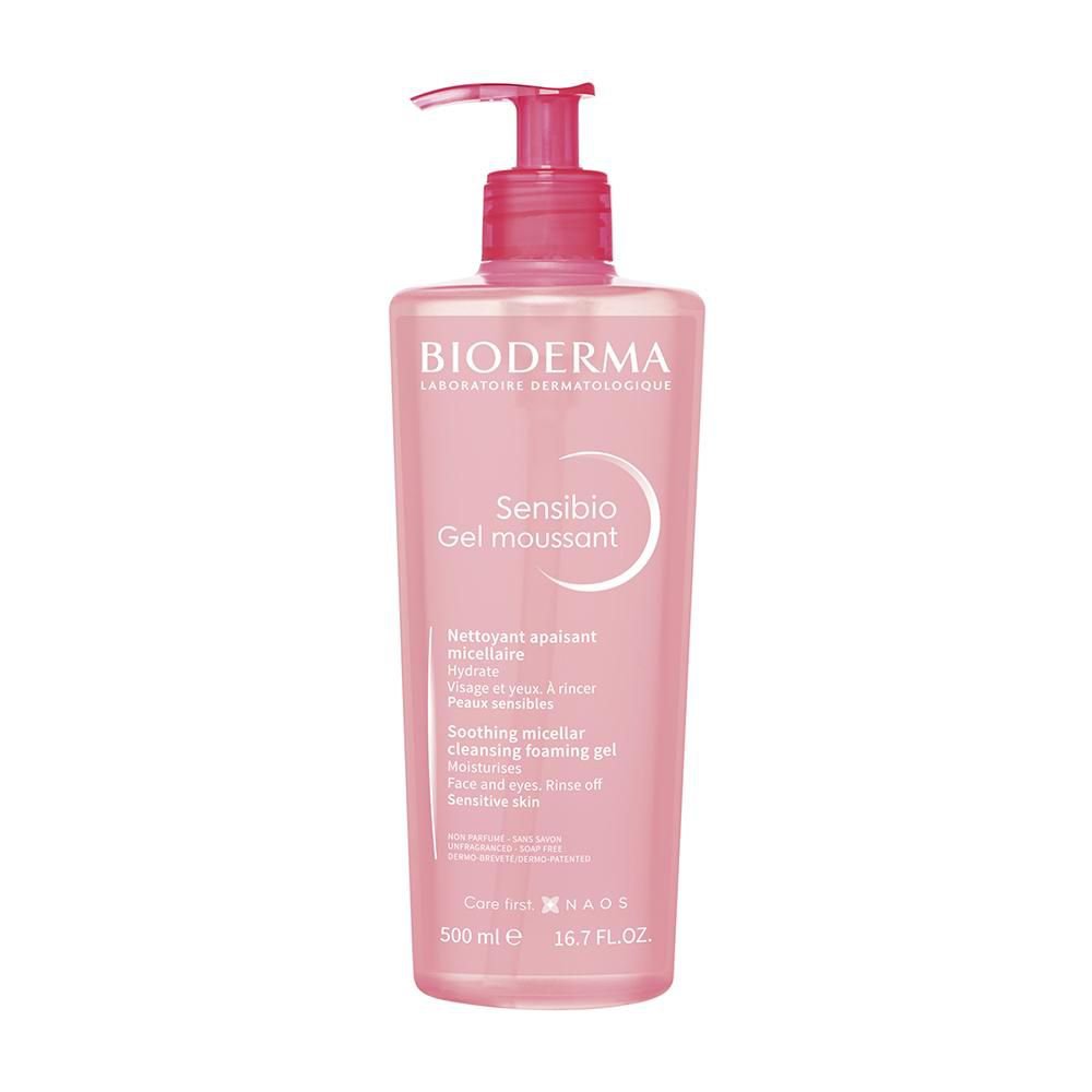 Gel Limpeza Micelar Calmante E Hidratante Bioderma Sensibio Gel Moussant 500Ml