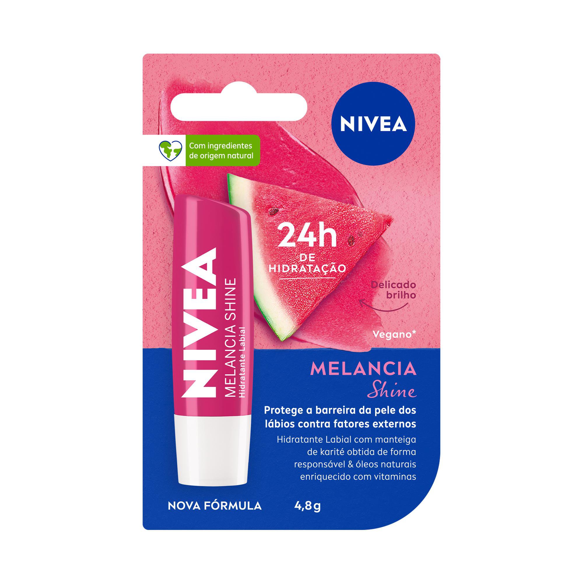 Nivea Hidratante Labial Melancia Shine 4,8 G