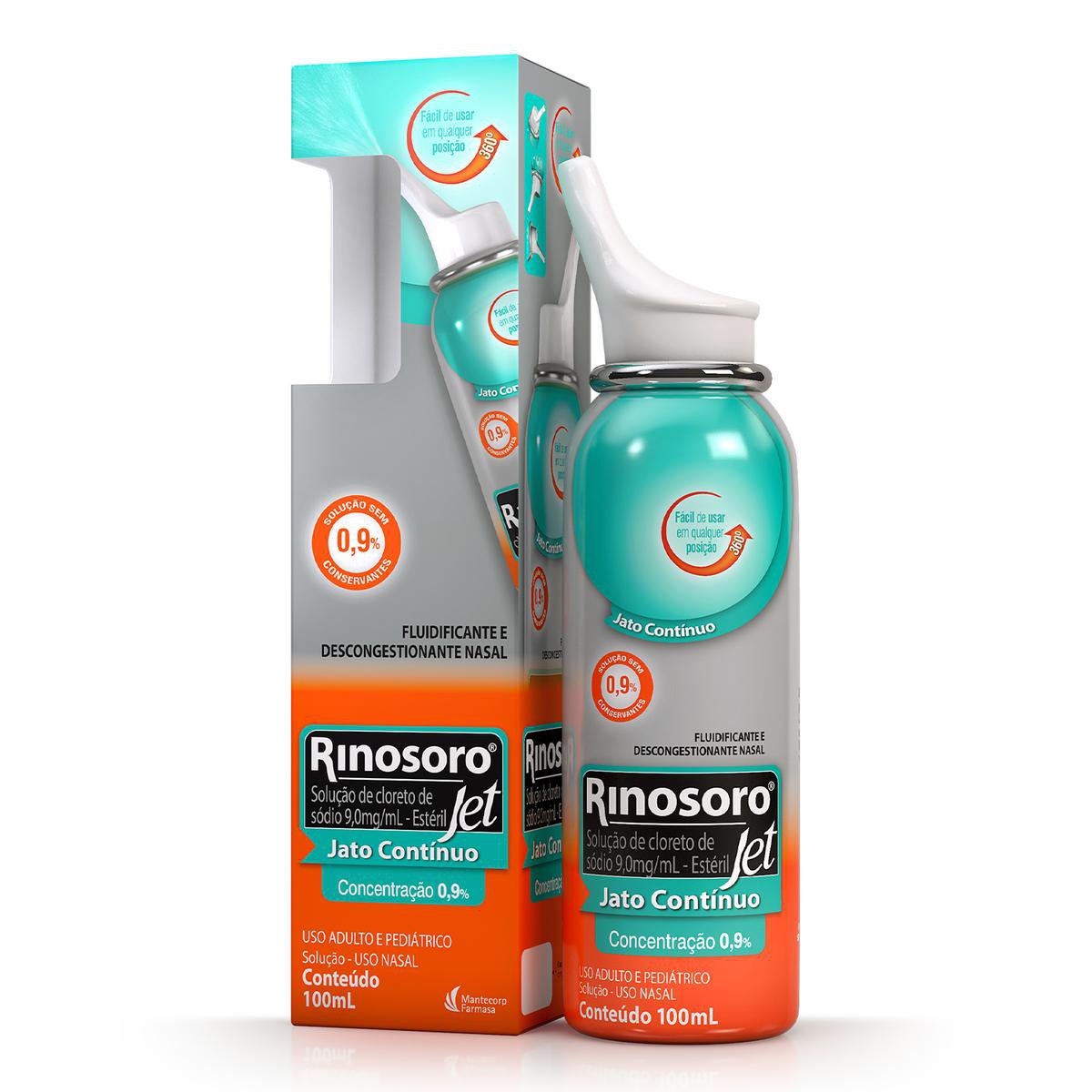 Rinosoro Jet Solucao Nasal Spray 0,9% 100Ml