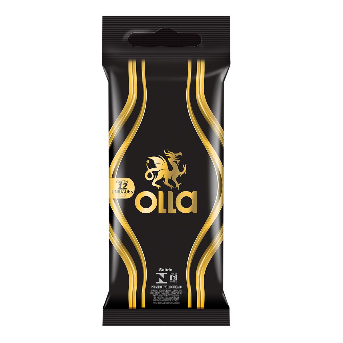 Olla Lubrificado Camisinha Preservativo - 12 Un