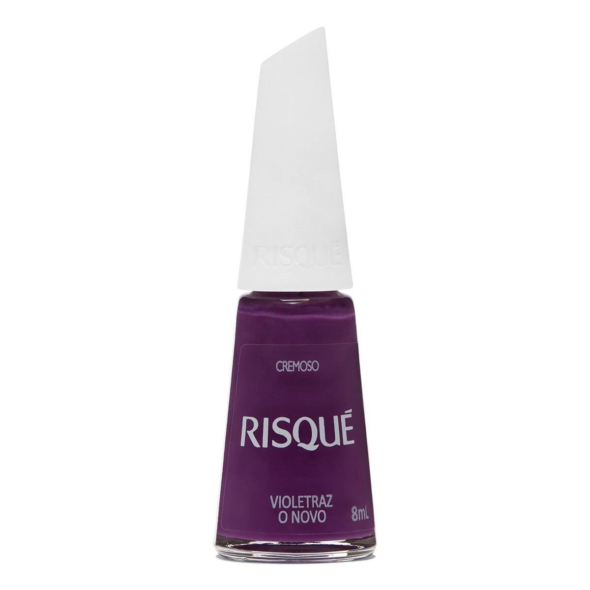 Esmalte Risque Roxo Cremoso Violetraz O Novo 8Ml