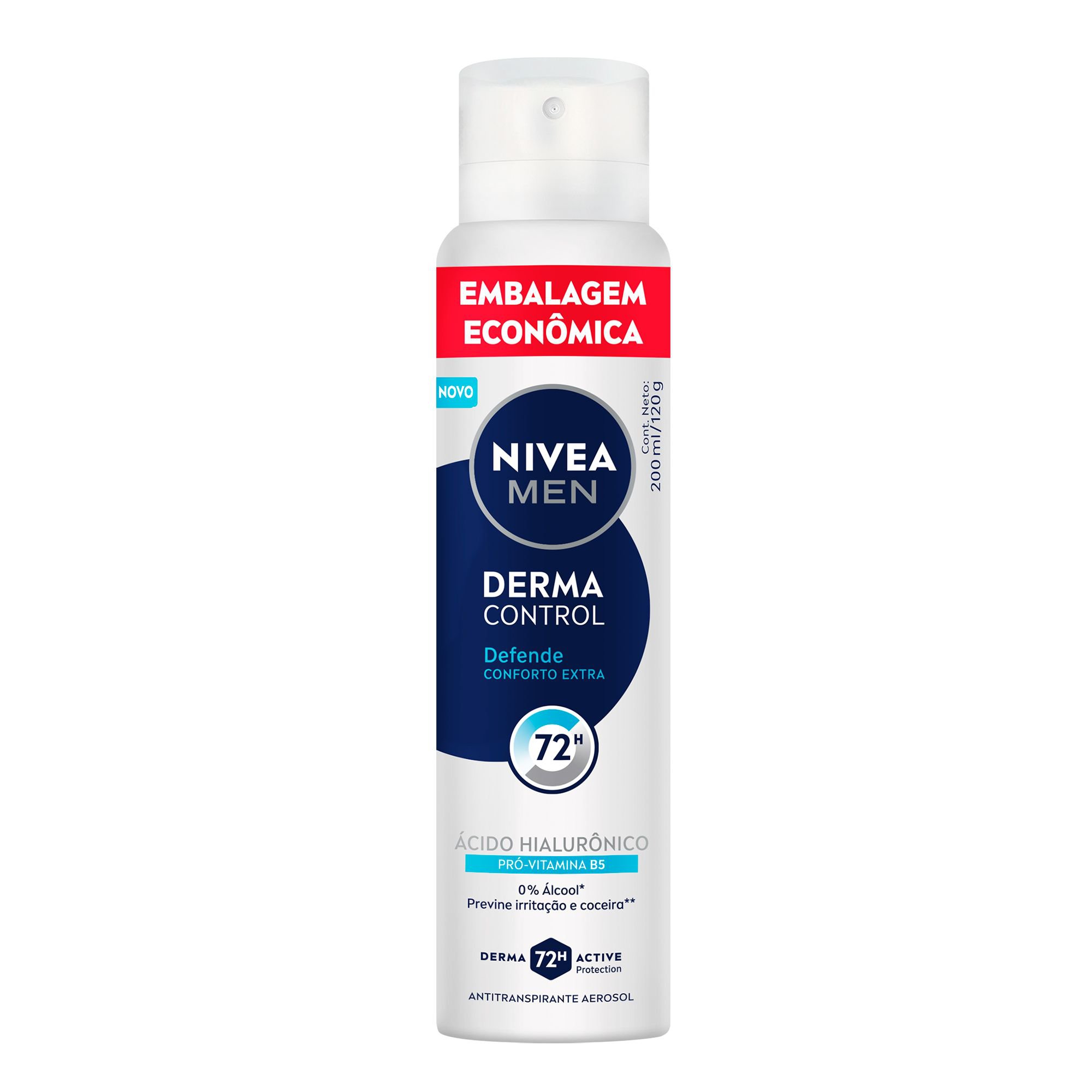 Nivea Men Desodorante Aerossol Derma Control Defende 200Ml