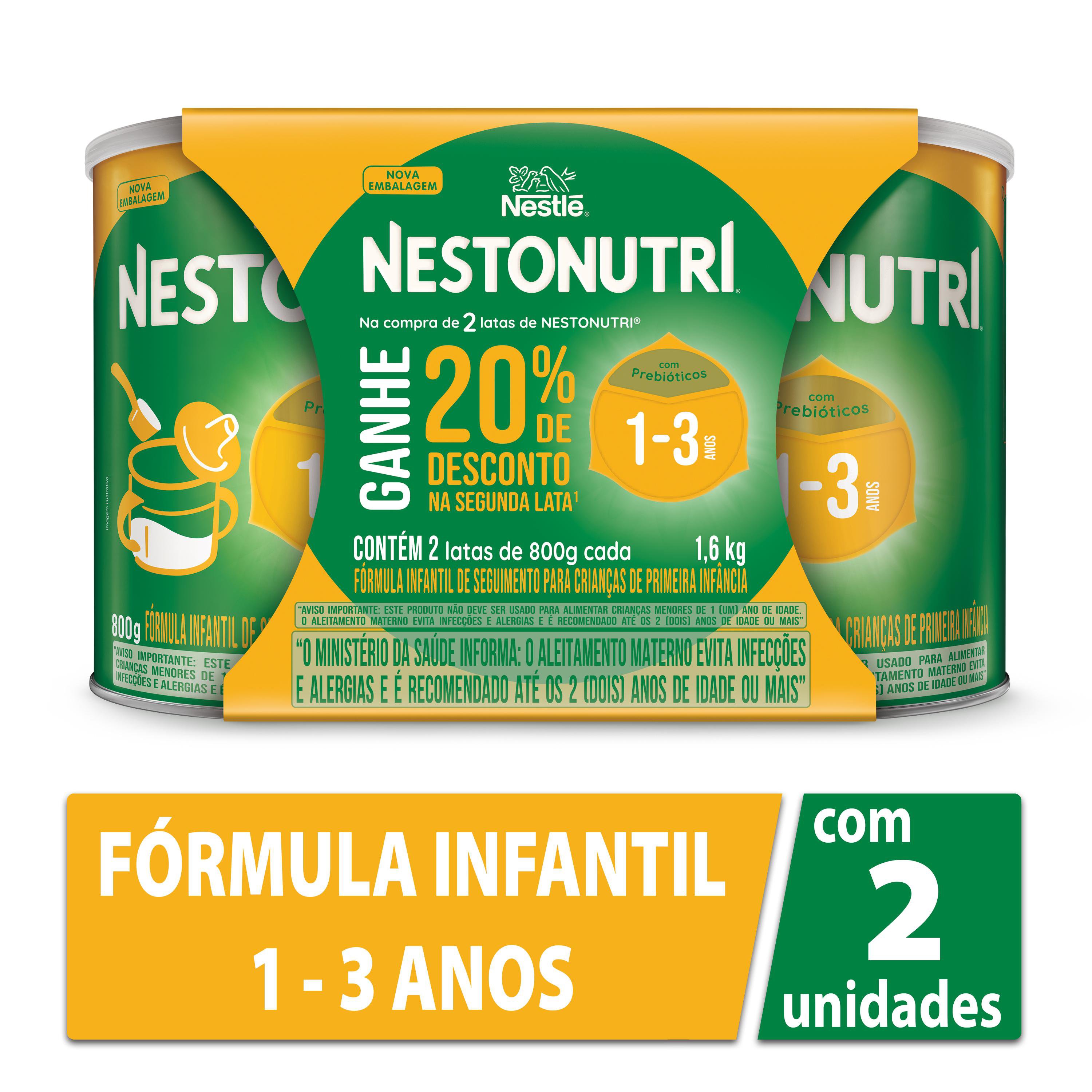 Formula Infantil Seguimento Para Criancas Primeira Infancia Nestonutri Lata 2 Un 1,6Kg