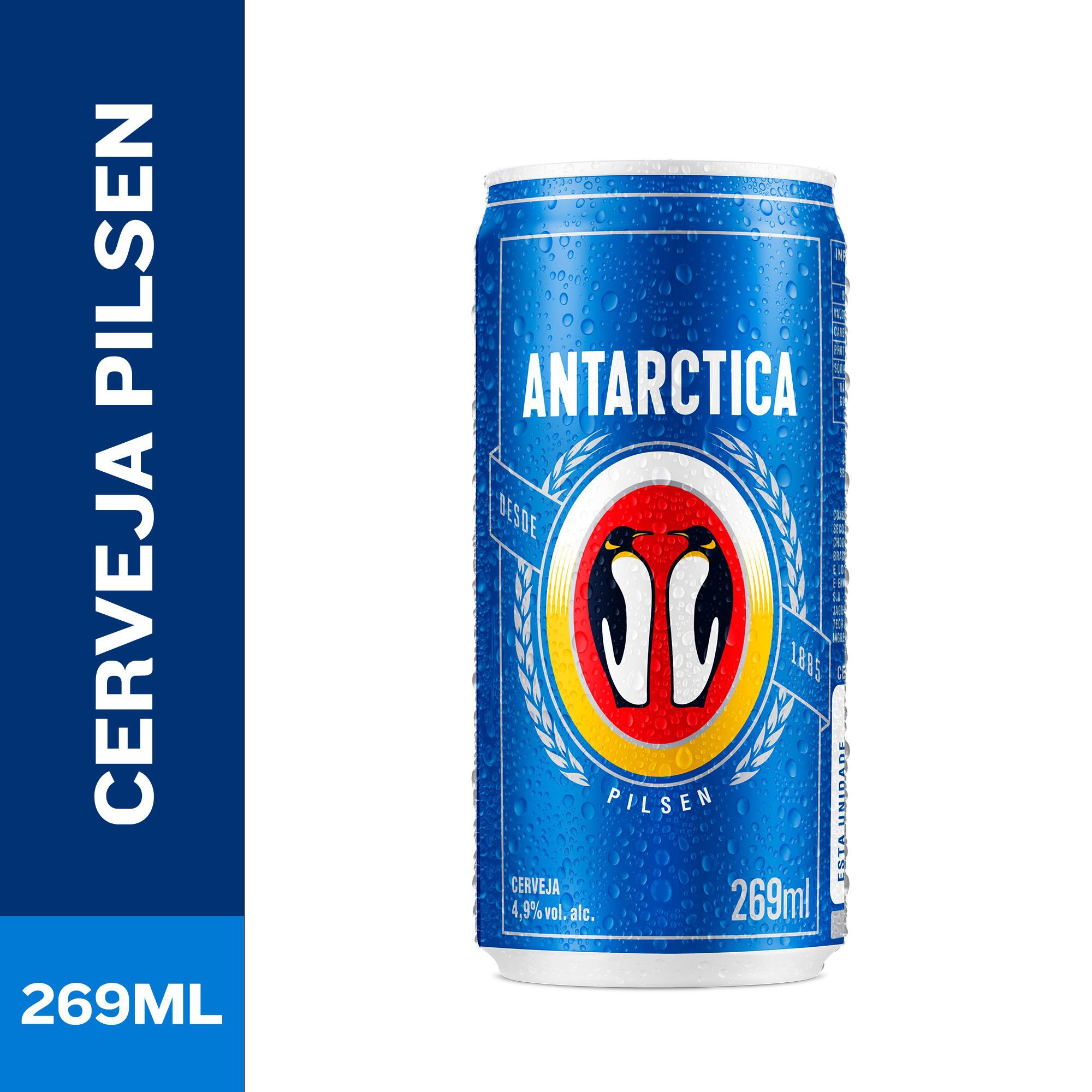 Cerveja Antarctica Pilsen 269Ml Lata
