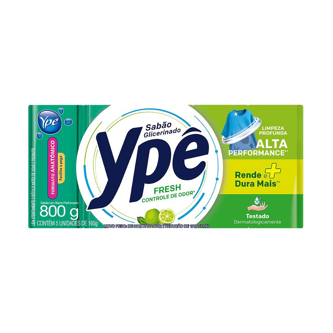 Sabao Em Barra Ype Fresh 800G