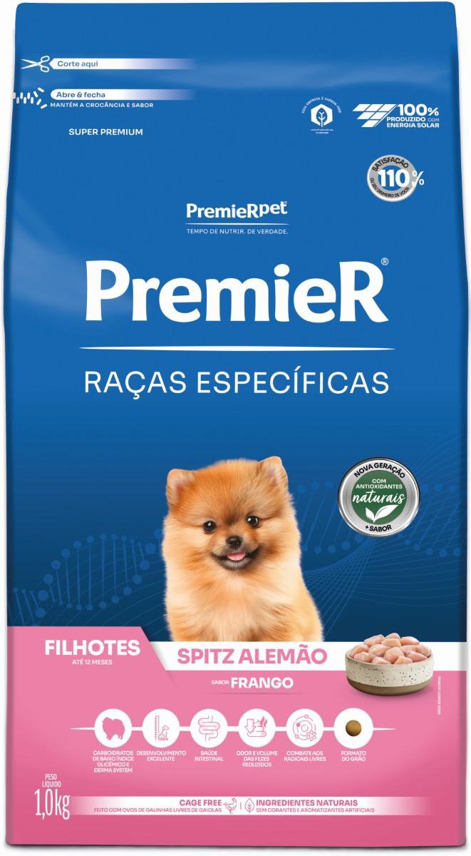 Premier Racas Especificas Caes Filhotes Spitz Alemao Frango 1Kg