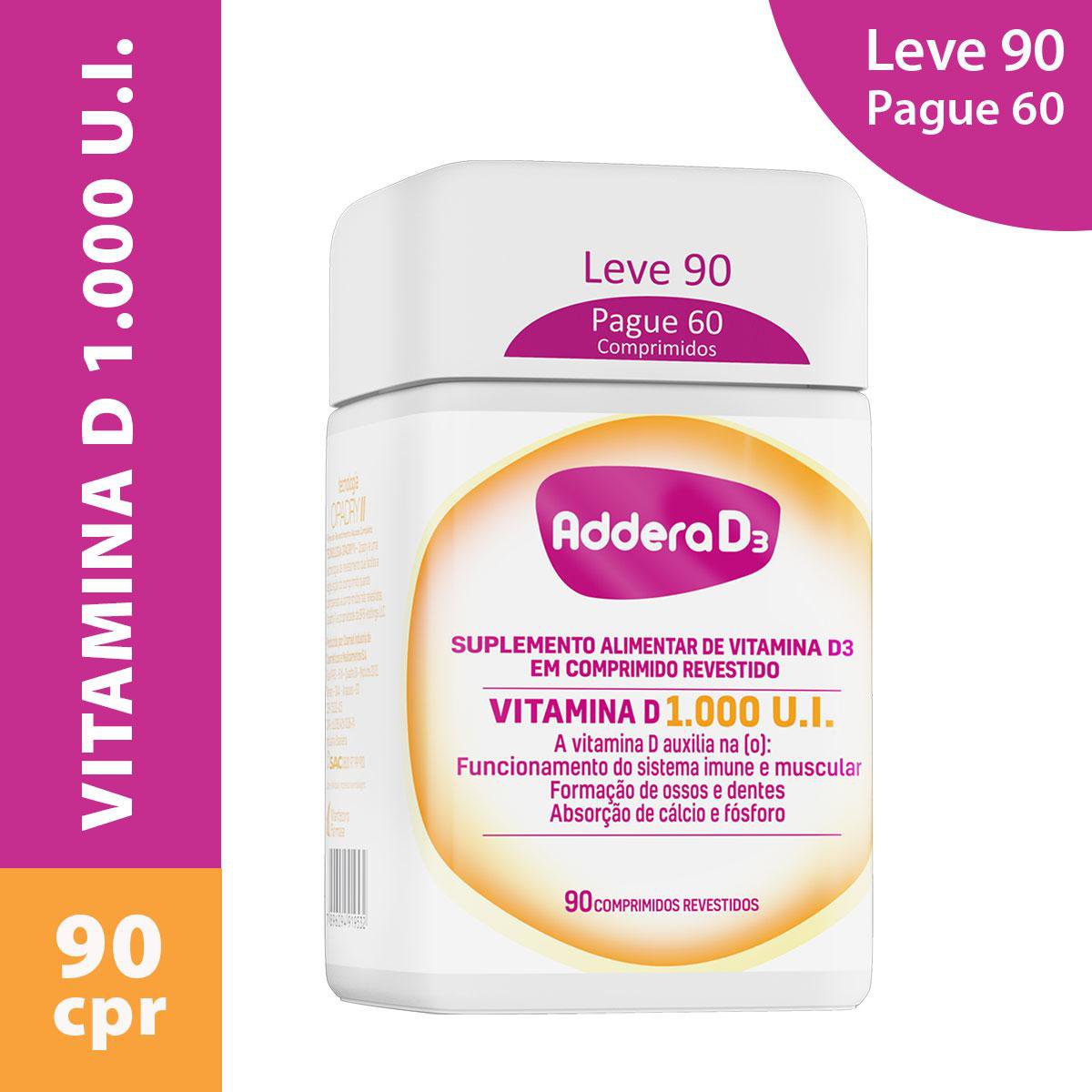 Addera D3 1.000Ui 90 Comprimidos