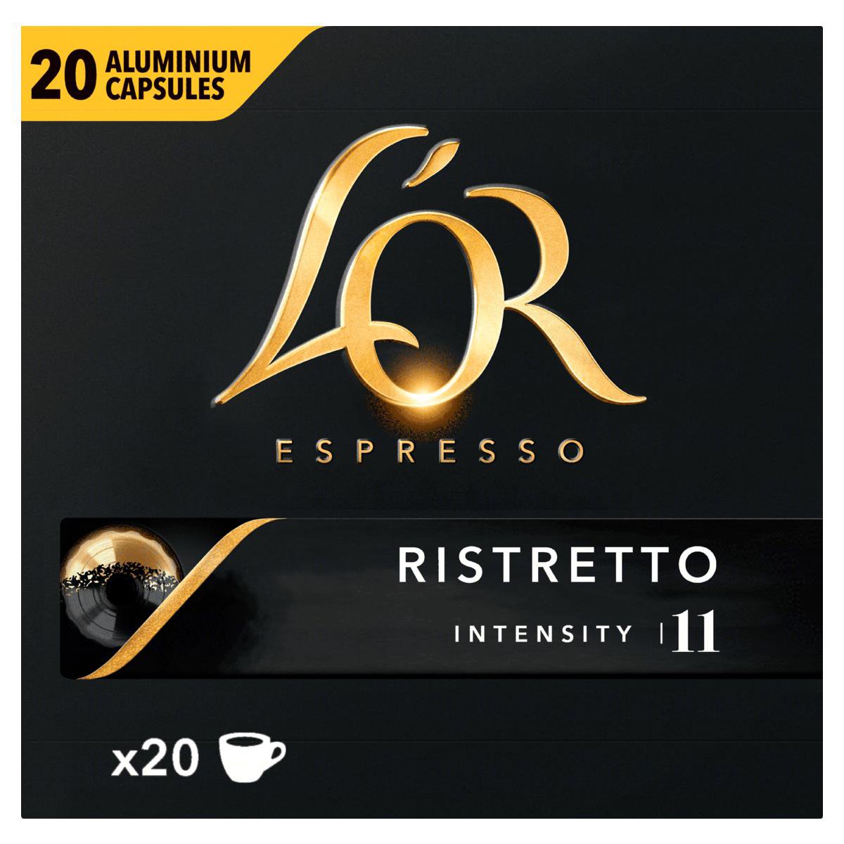 Cafe L'Or Ristretto Intensidade 11, Caixa C/ 20 Capsulas Aluminio