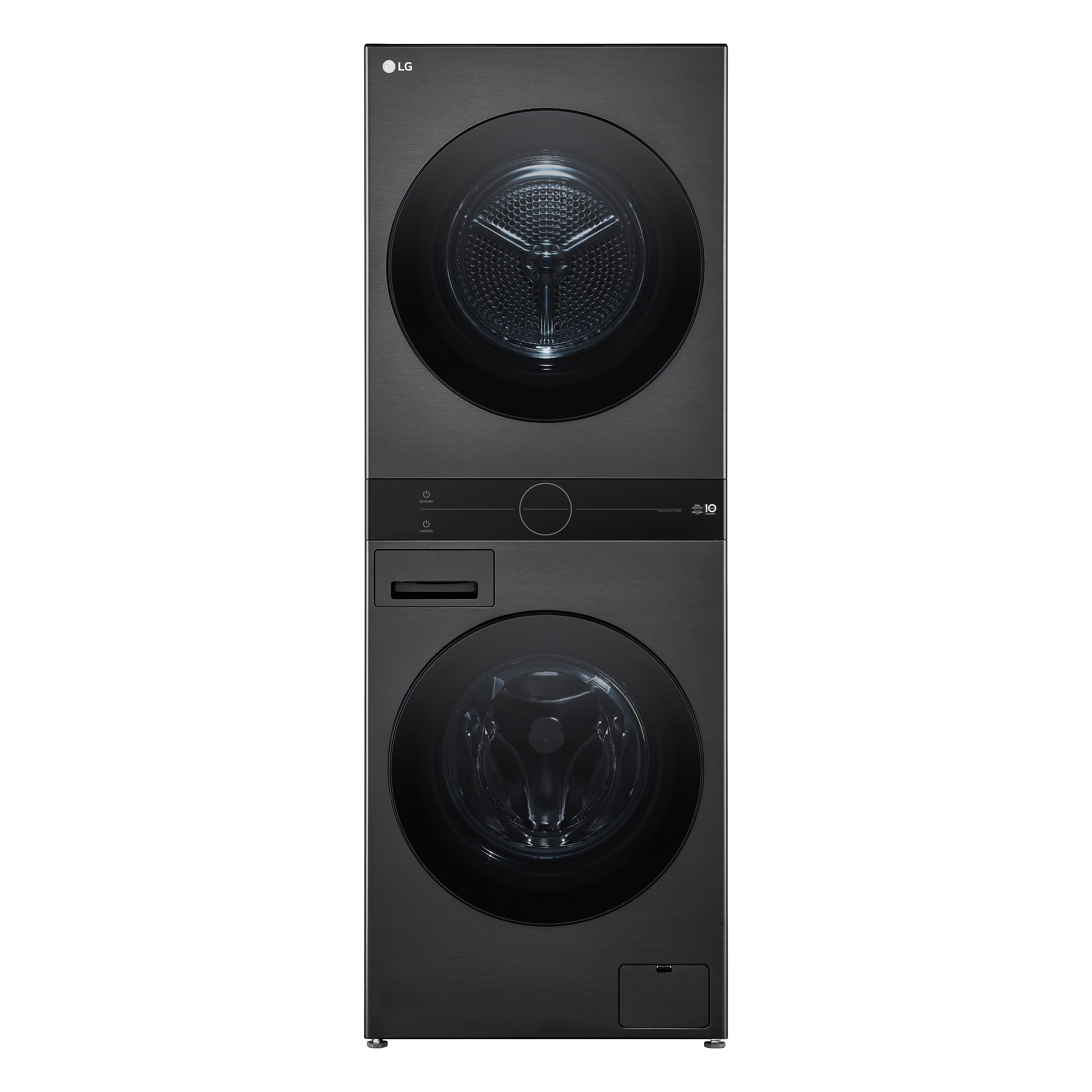 Lava E Seca Torre Smart Lg Washtower 14Kg Black Inox C/ Aidd™ 220V - Wk14Bs6A
