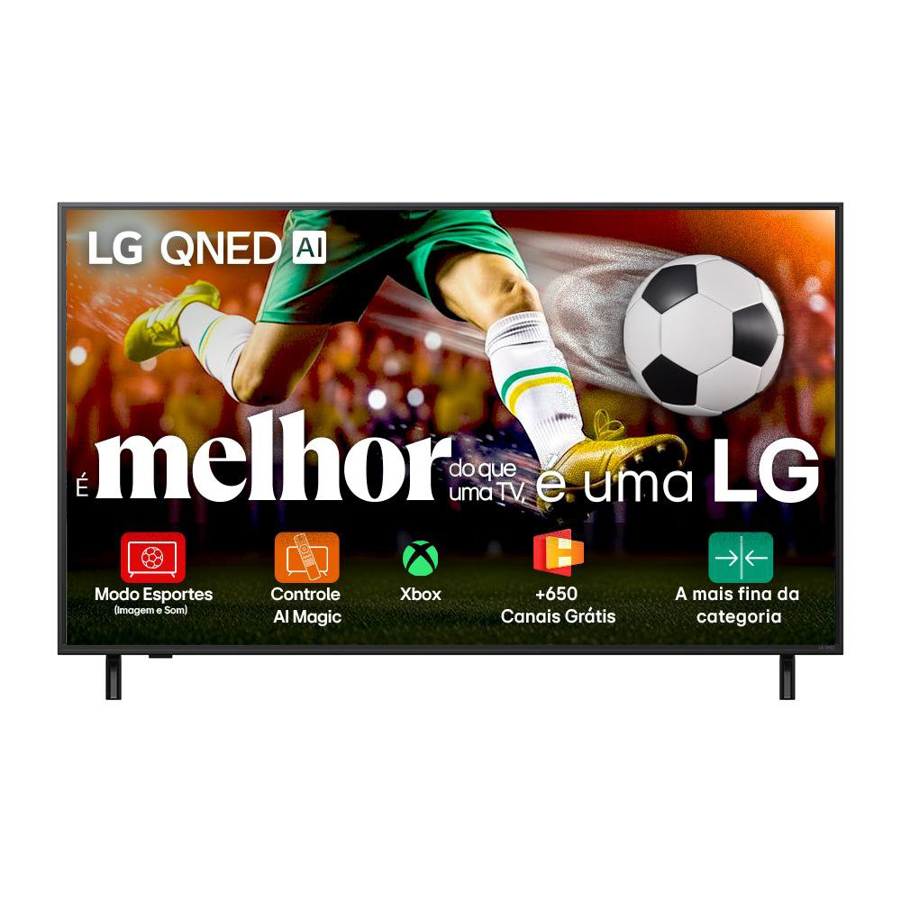 Smart Tv 4K 65" Lg Qned Processador Α7 Ai Ger8 Ultra Slim Design Dolby Atmos Alexa Integrado Webos 25 - 65Qned82Asg