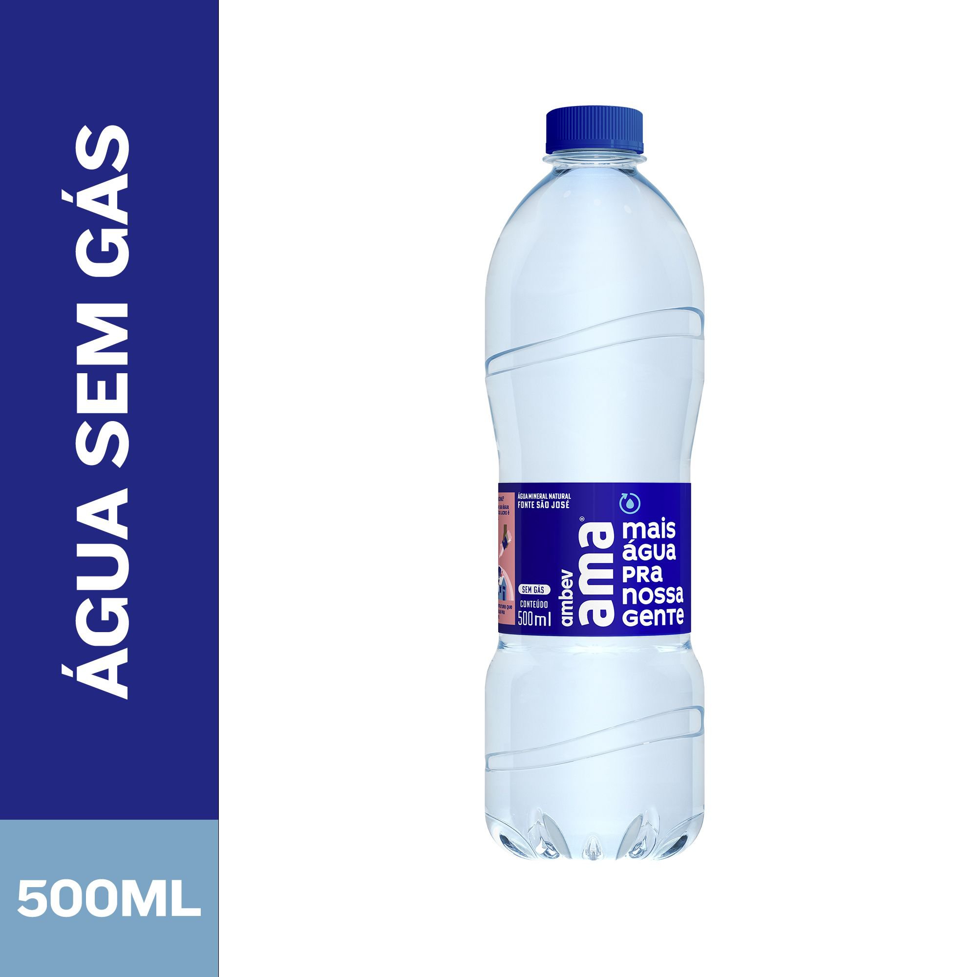 Agua Mineral Ama Sem Gas 500Ml Garrafa