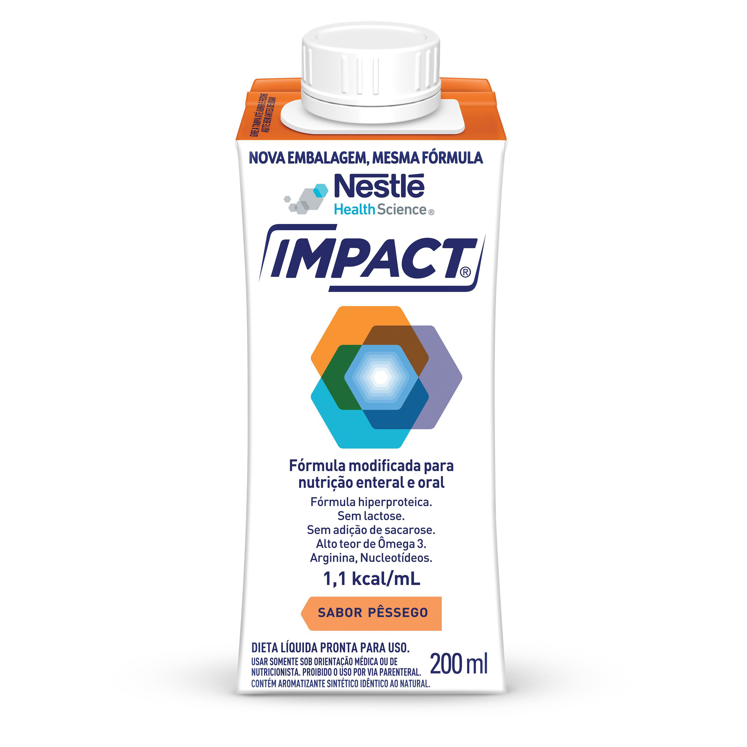 Nutricaoenteraleoralimpactpessego200Mltetrapack