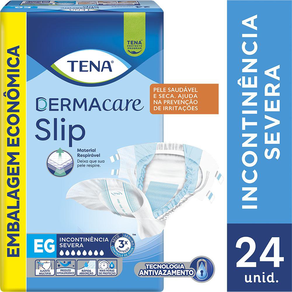 Fralda Adulto Tena Slip Dermacare Eg 24 Un
