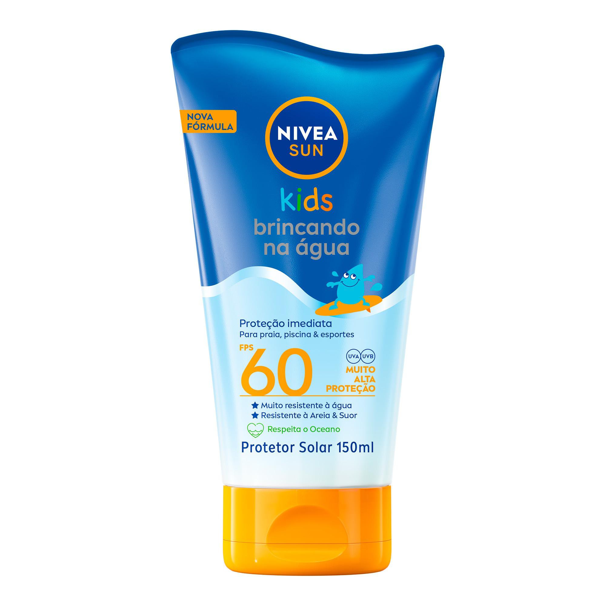 Nivea Sun Protetor Solar Kids Brincando Na Agua Fps 60 150Ml  🔥🔥