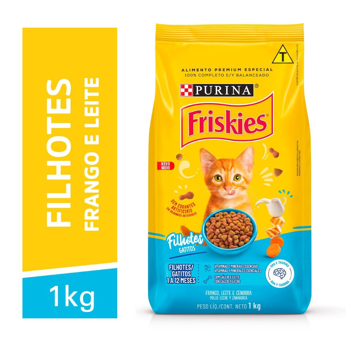 Racao Seca Purina Friskies® Para Filhotes Frango 1Kg