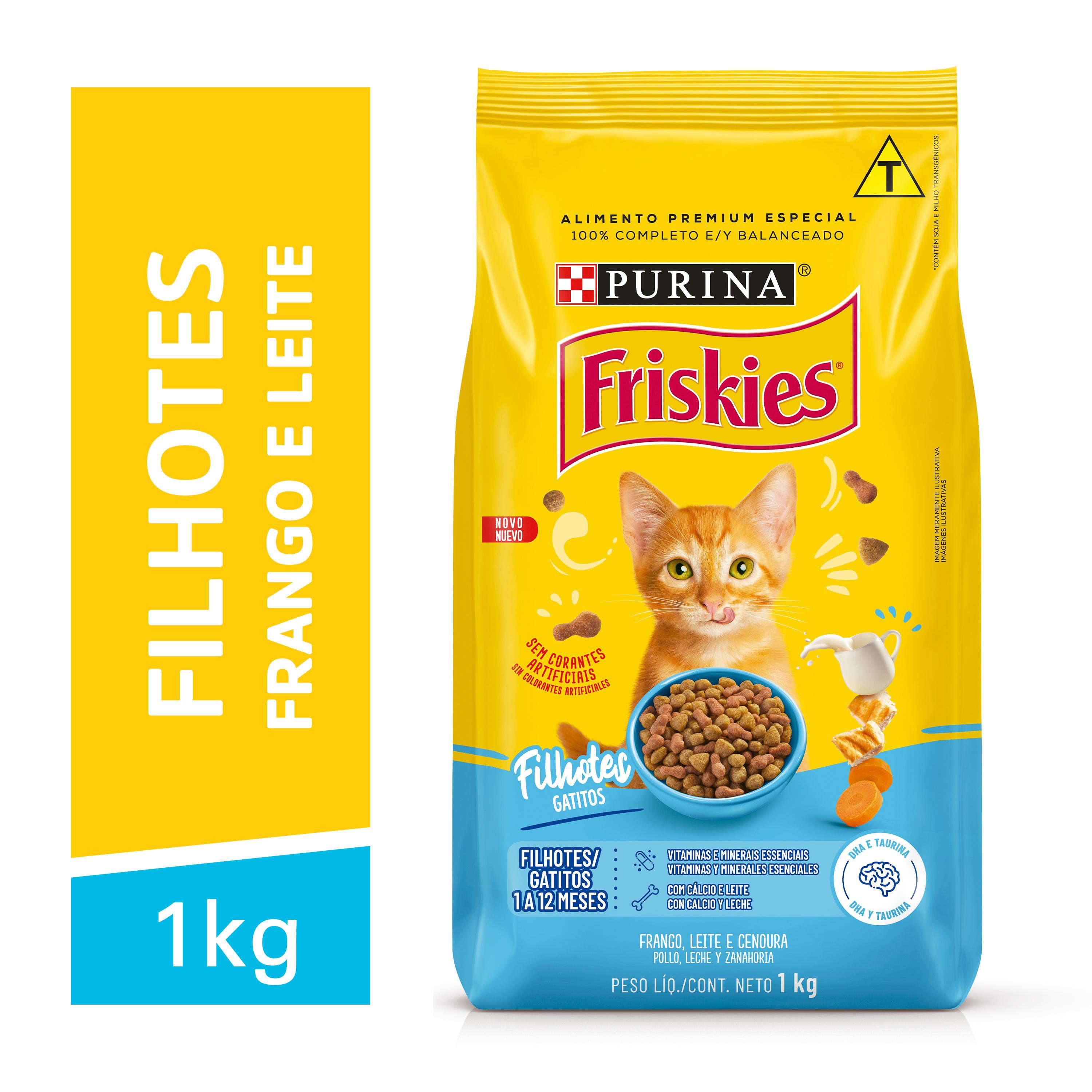 Racao Seca Purina Friskies® Para Filhotes Frango 1Kg