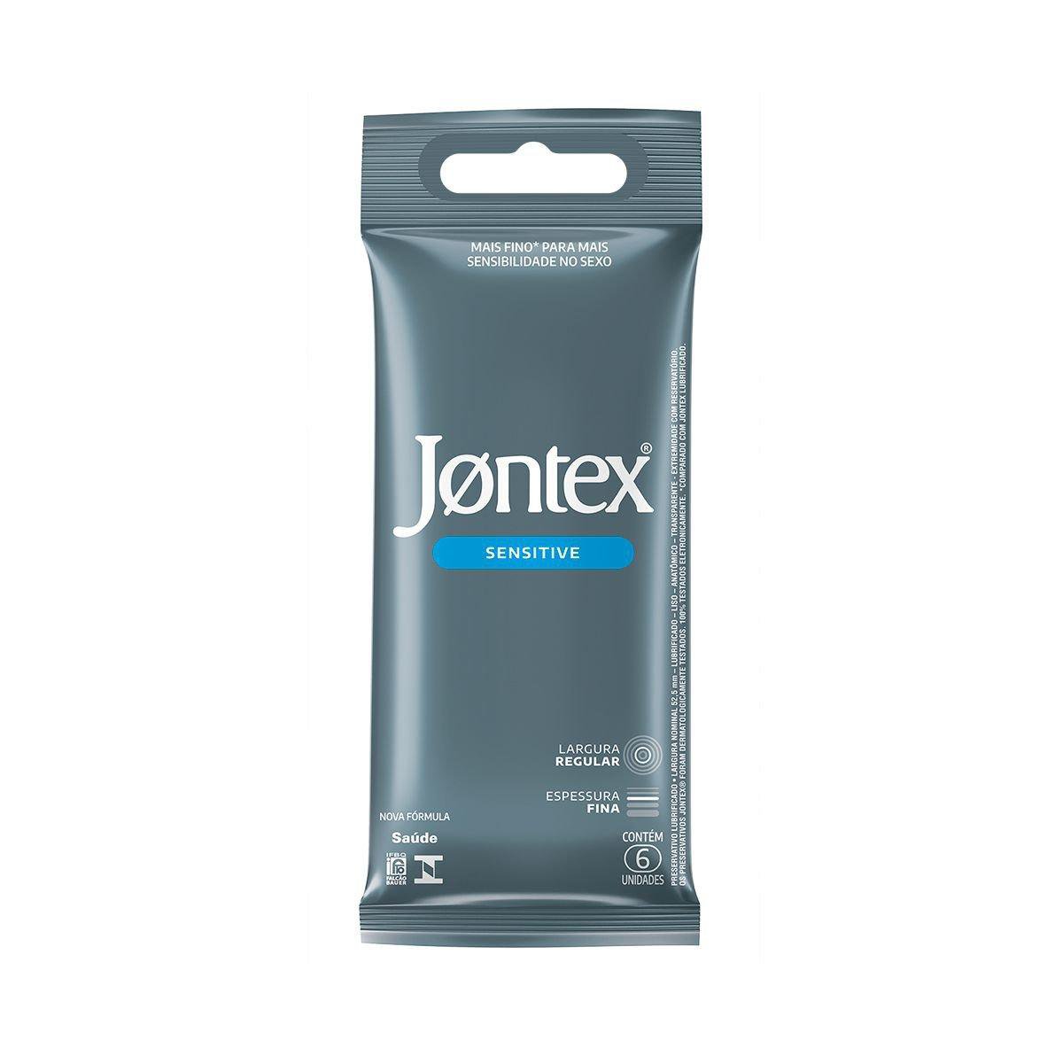 Jontex Sensitive Camisinha Preservativo - 6 Un