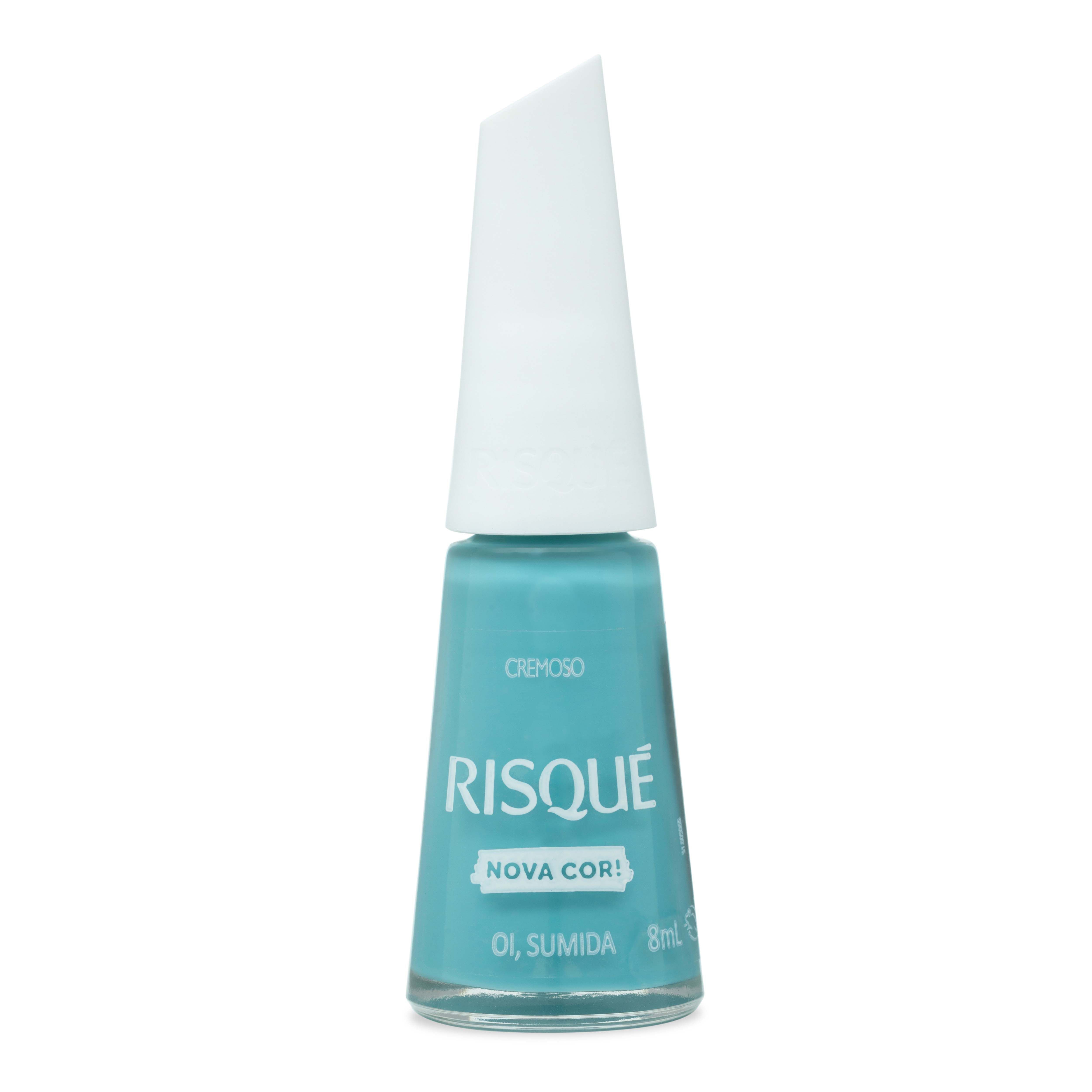 Esmalte Azul Risque Oi, Sumida Cremoso 8Ml