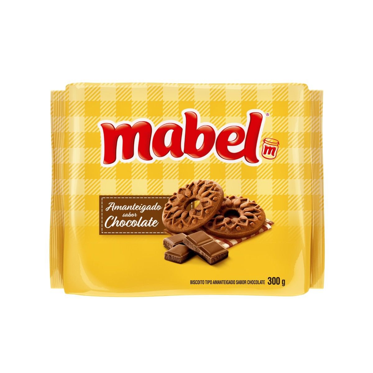Biscoito Amanteigado Choc Mabel 300G