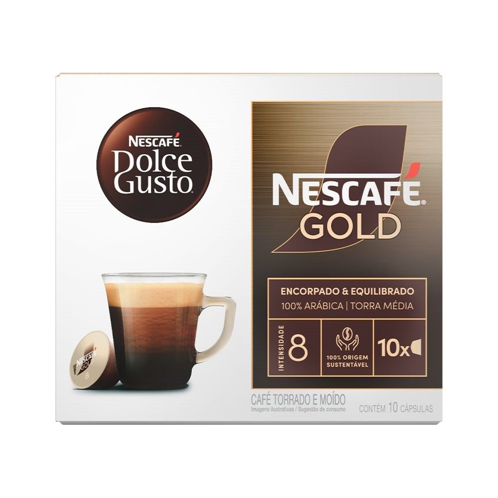 Cafe Em Capsula Dolce Gusto Gold Intensidade 8 - 10 Capsulas