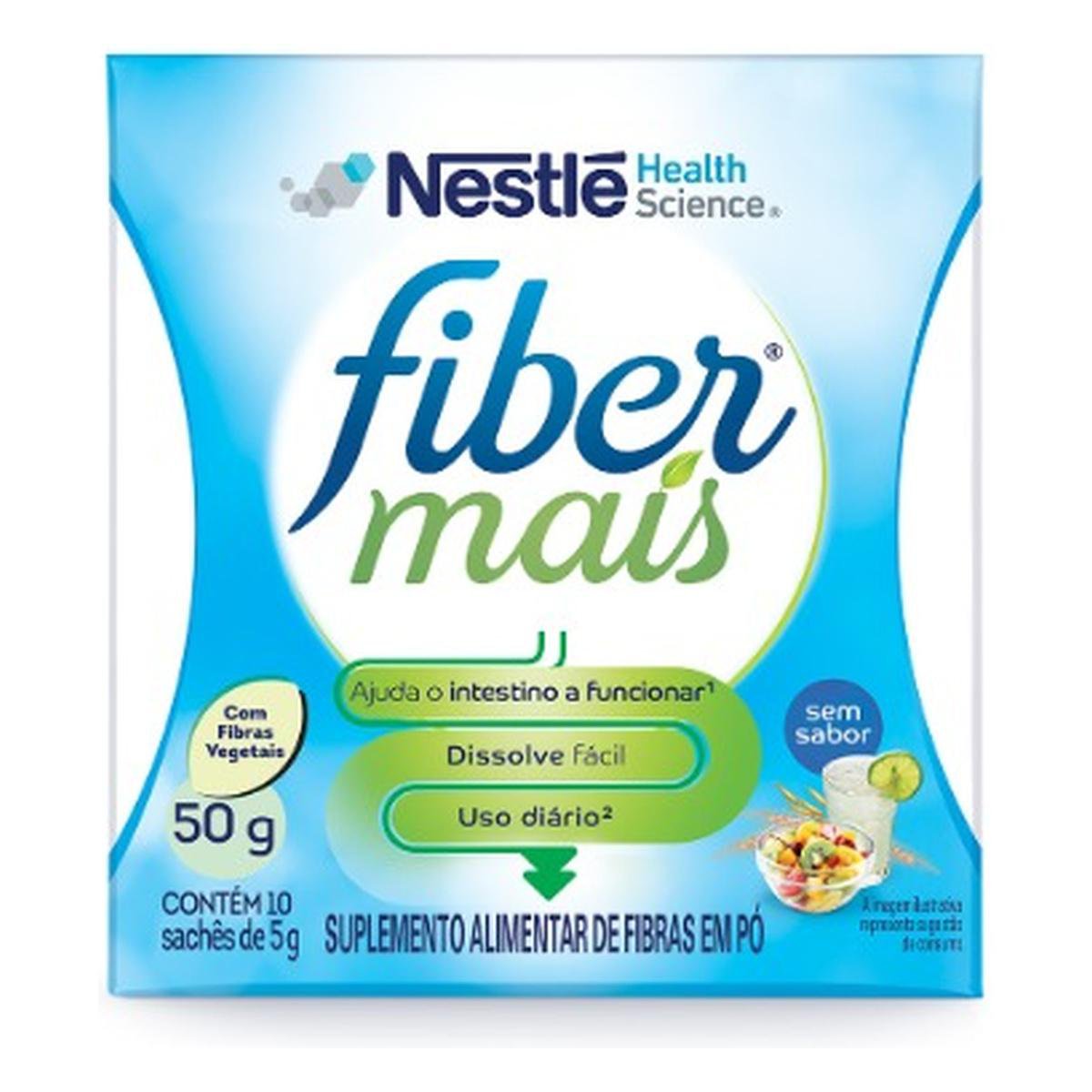 Suplemento Alimentar Fibras Fibermais Sem Sabor 50G