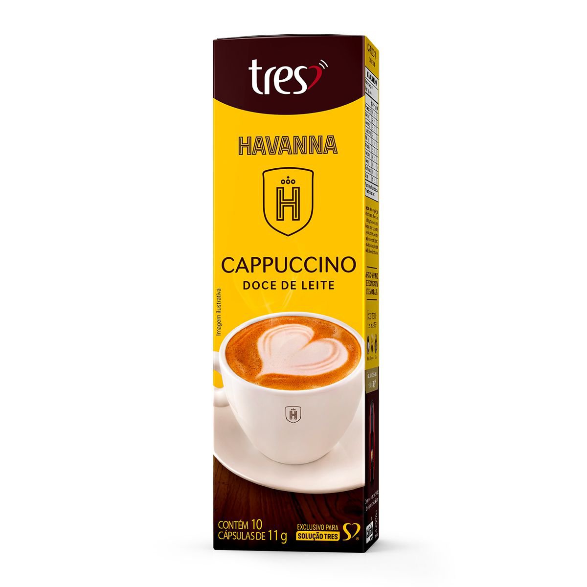 Capsula Cappuccino Doce Leite 3 Coracoes 10 Unid
