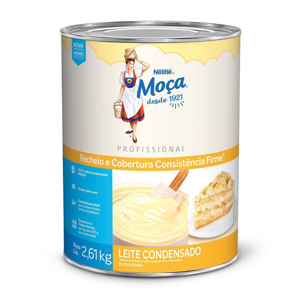 Lata Recheio E Cobertura Sabor Leite Condensado Mocaâ® 2,6Kg