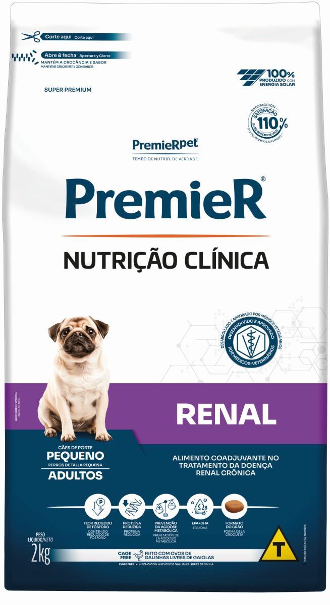 Premier Nutricao Clinica Caes Adultos Renal Pequeno Porte 2Kg