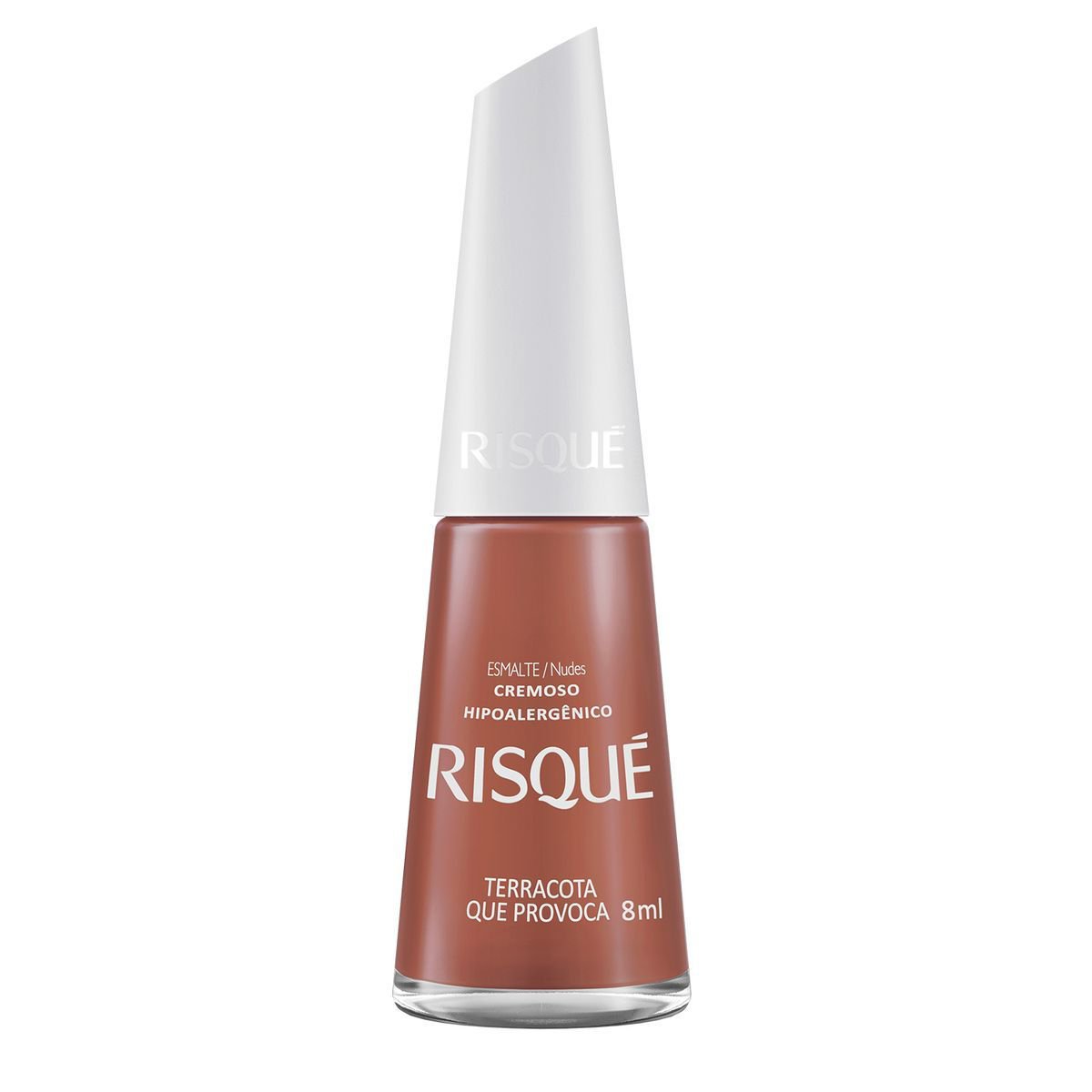 Esmalte Risque Marrom Cremoso Terracota Que Provoca 8Ml