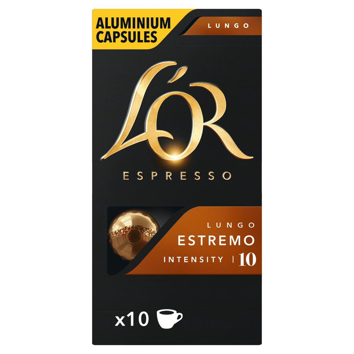 Cafe Em Capsula Torrado E Moido Lungo Espresso L'Or Caixa 52G 10 Un