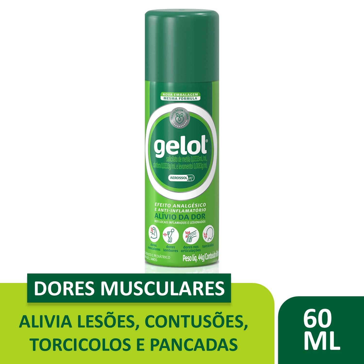 Gelol Aerossol 60Ml