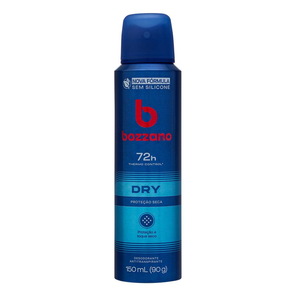 Desodorante Aerossol Antitranspirante Masculino Bozzano Dry 150Ml