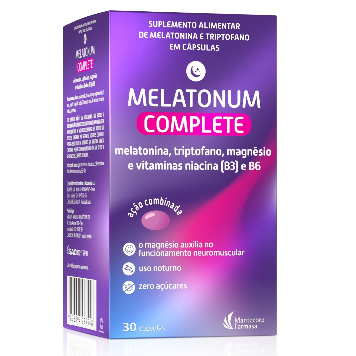 Melatonum Complete 30 Capsulas