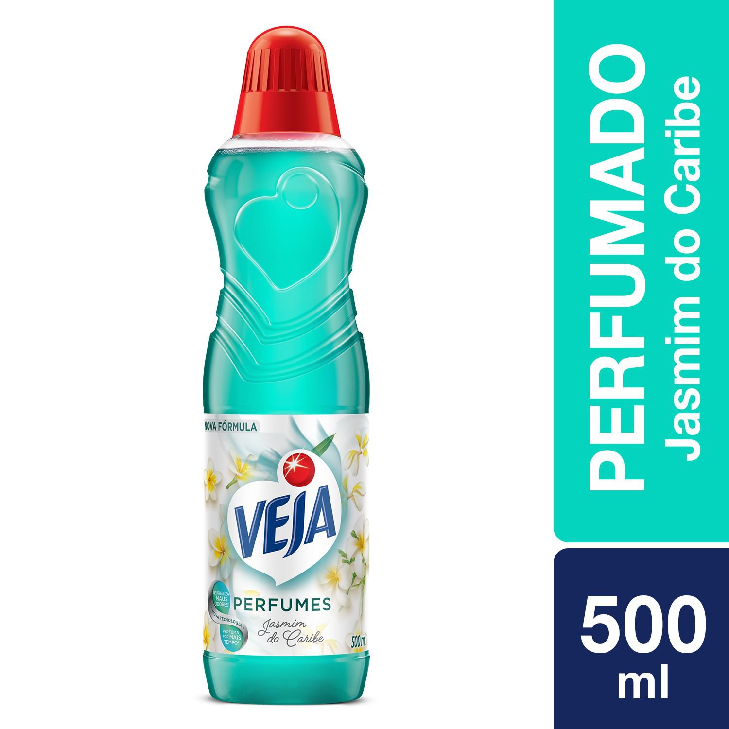 Limpador Perfumado Veja Jasmim Do Caribe 500Ml