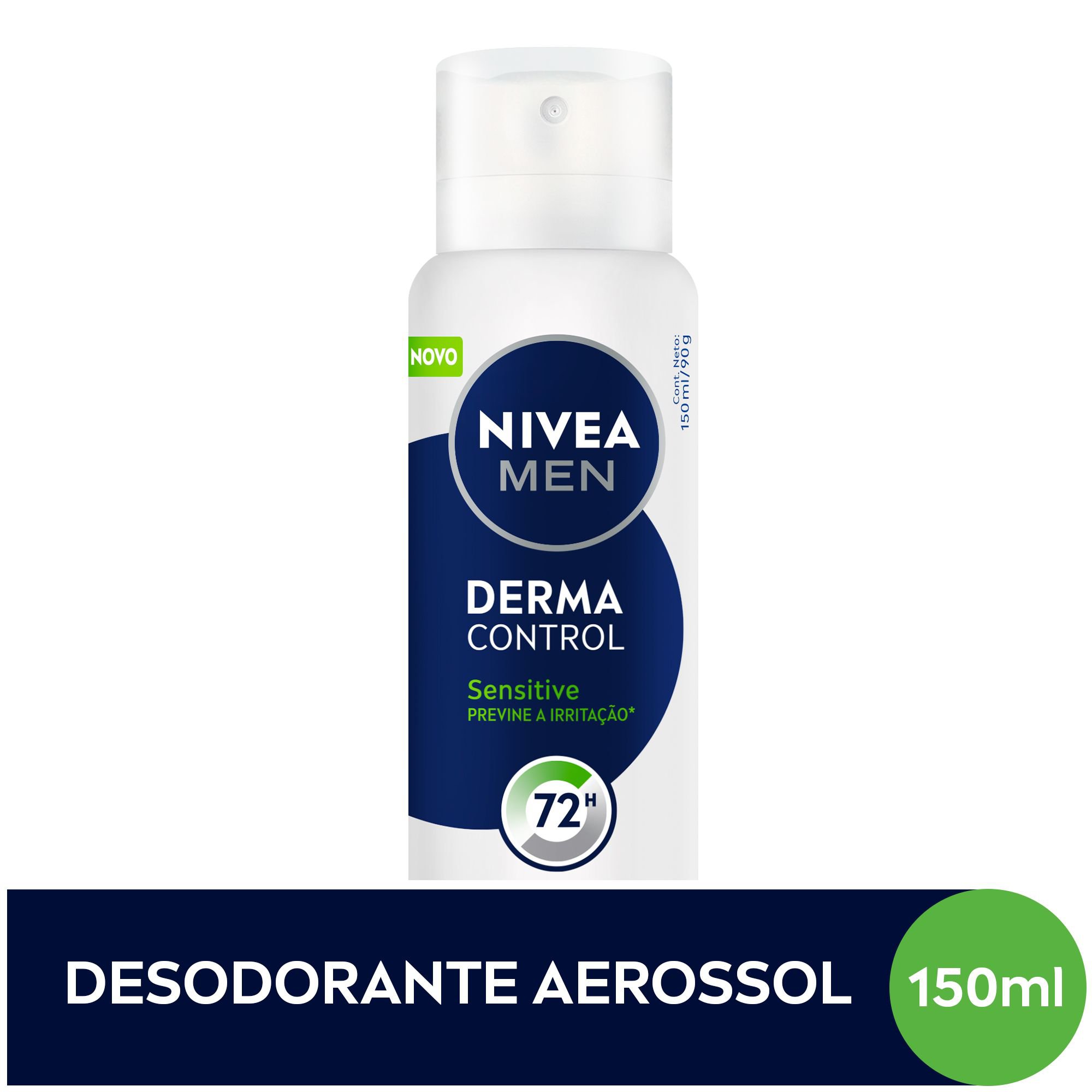 Nivea Men Desodorante Aerossol Derma Control Sensitive 150Ml