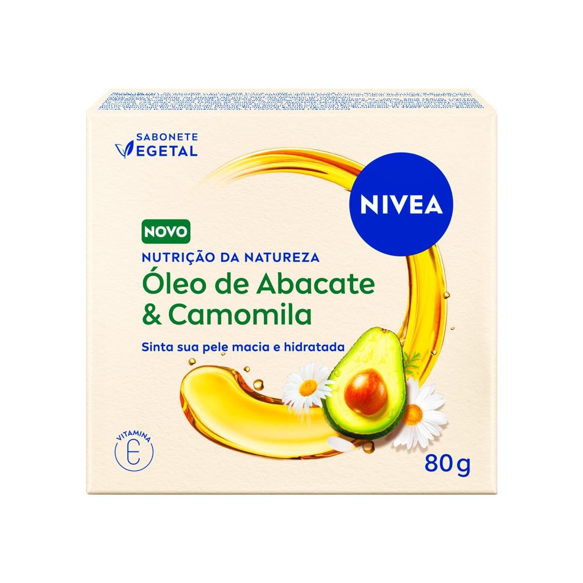 Sabonete Vegetal Nivea Nutricao Da Natureza Oleo Abacate & Camomila 80G