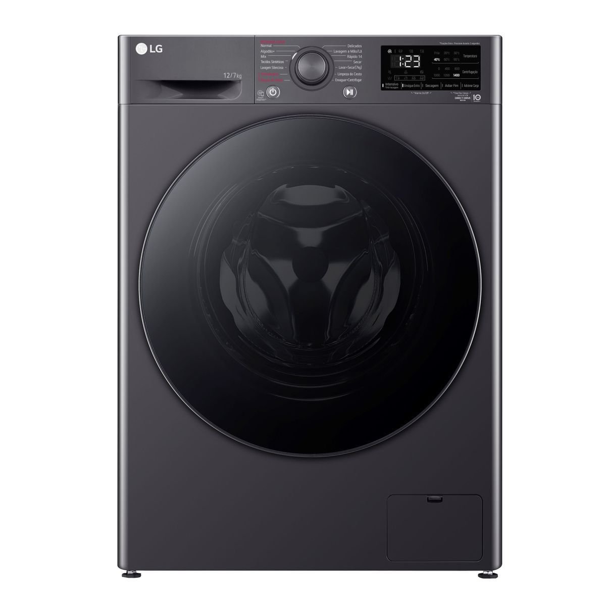 Lava E Seca Lg Vc5 12Kg Titanium C/ Aidd™ 127V - Cv3012Mc5