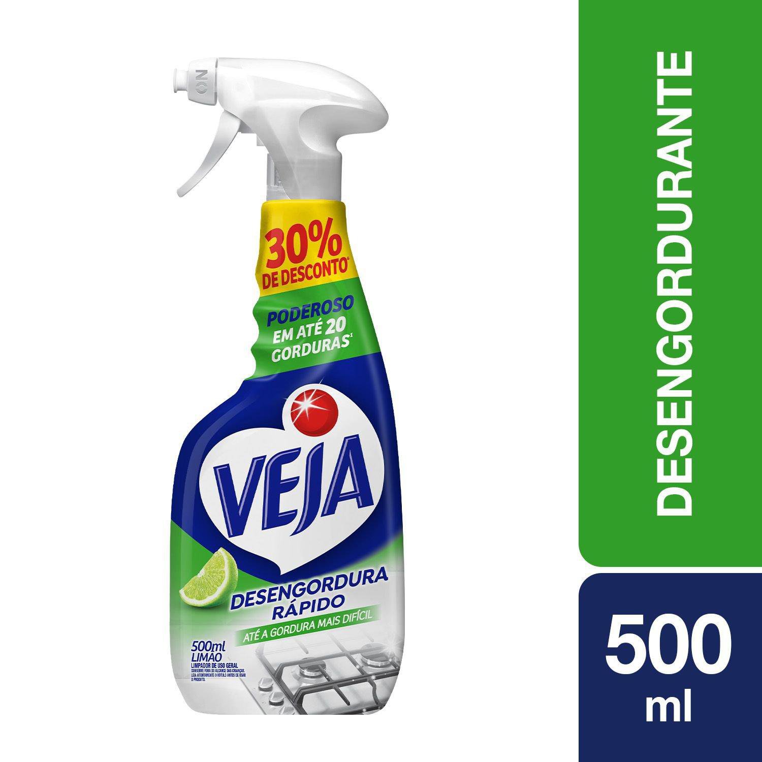 Veja Desengordura Rapido Limpador Spray Limao 500Ml Oferta