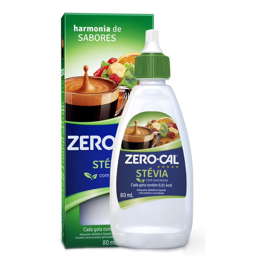 Zero-Cal Stevia Liquido 80Ml - Adocante
