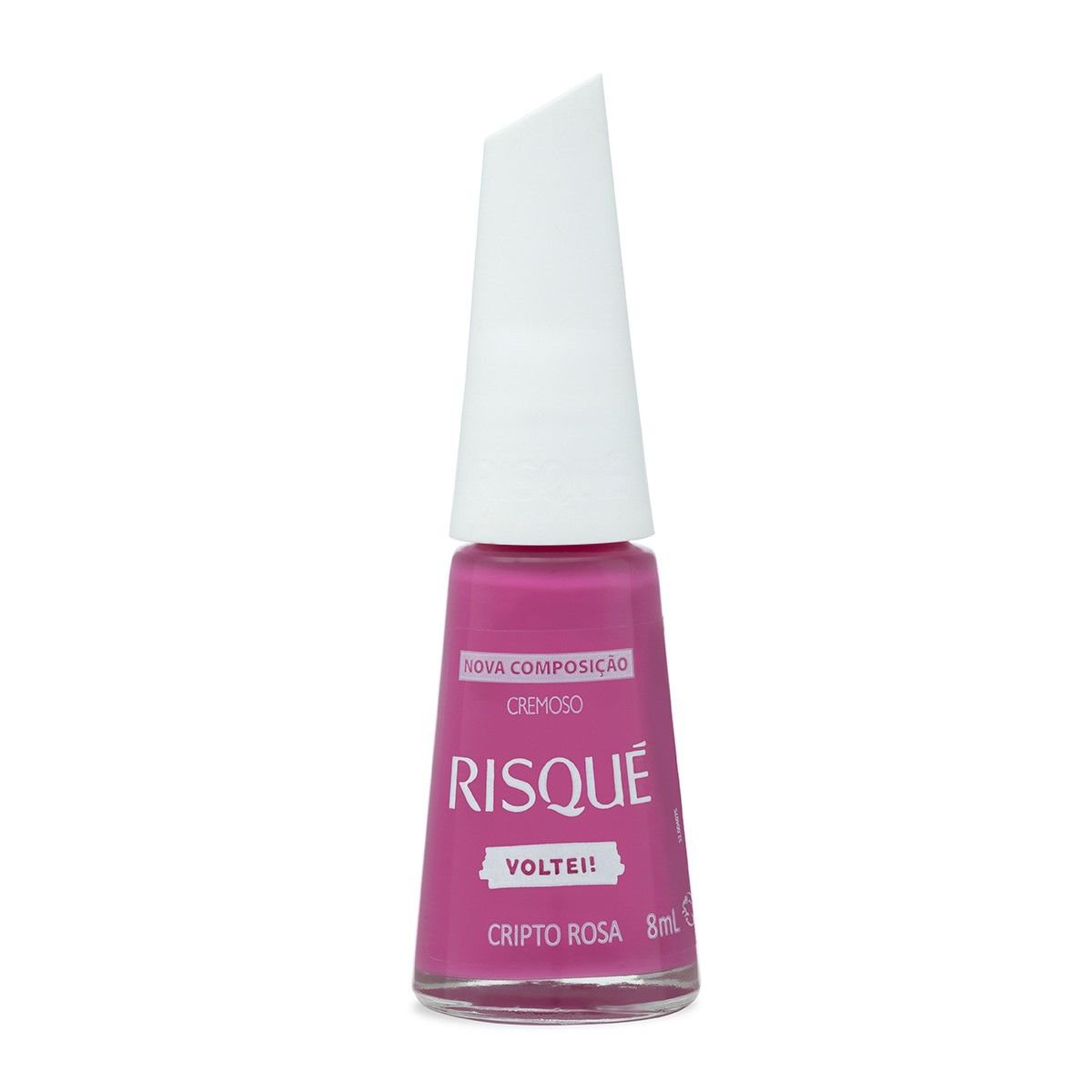 Esmalte Risque Rosa Cremoso Cripto Rosa 8Ml