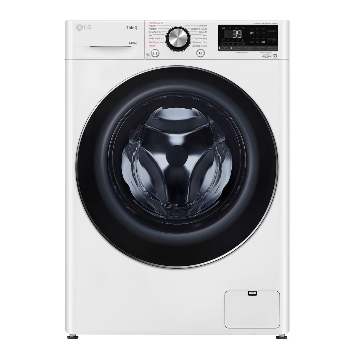 Lava E Seca Smart Lg Vc2 14Kg Branca C/ Aidd™ 127V - Cv9014Wc2