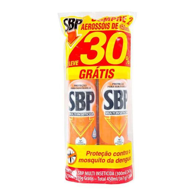 Multi-Inseticida Sbp Pack C/ 2 Un 450Ml Cada
