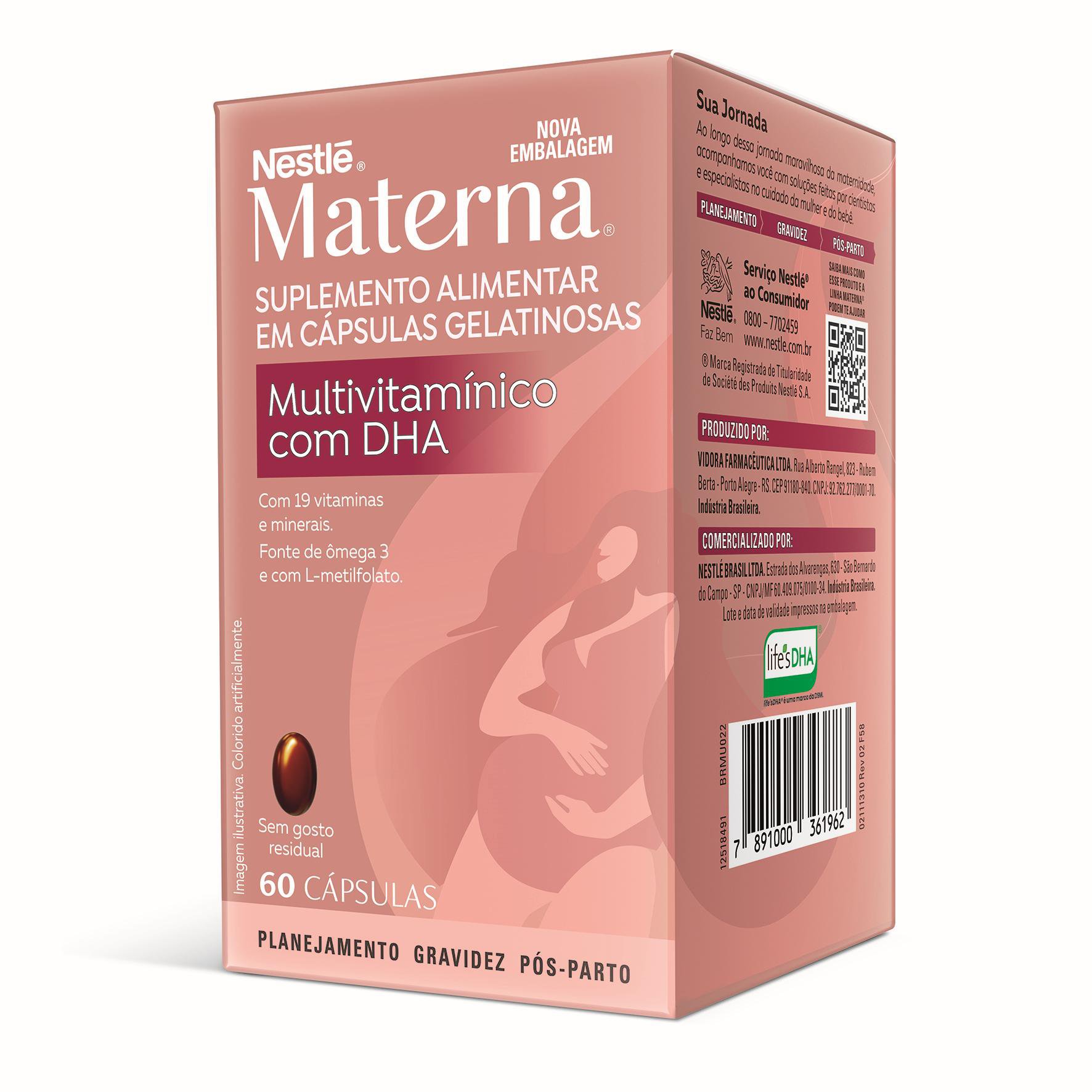 Suplementoalimentaremcapsulasmaternamultivitaminicoc/Dha60Un