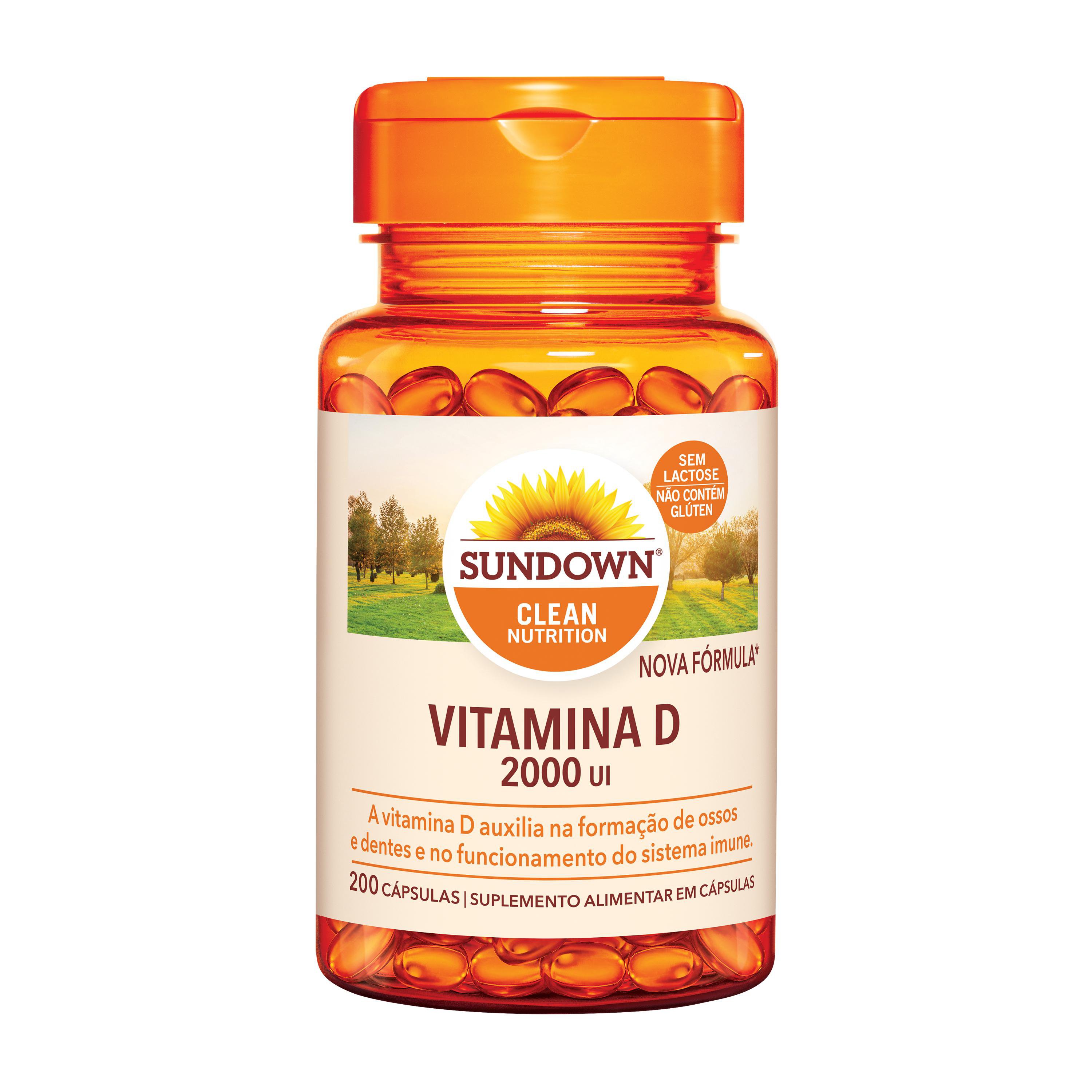 Suplemento Alimentar Sundown Vitamina D 2.000 Ui 200 Capsulas