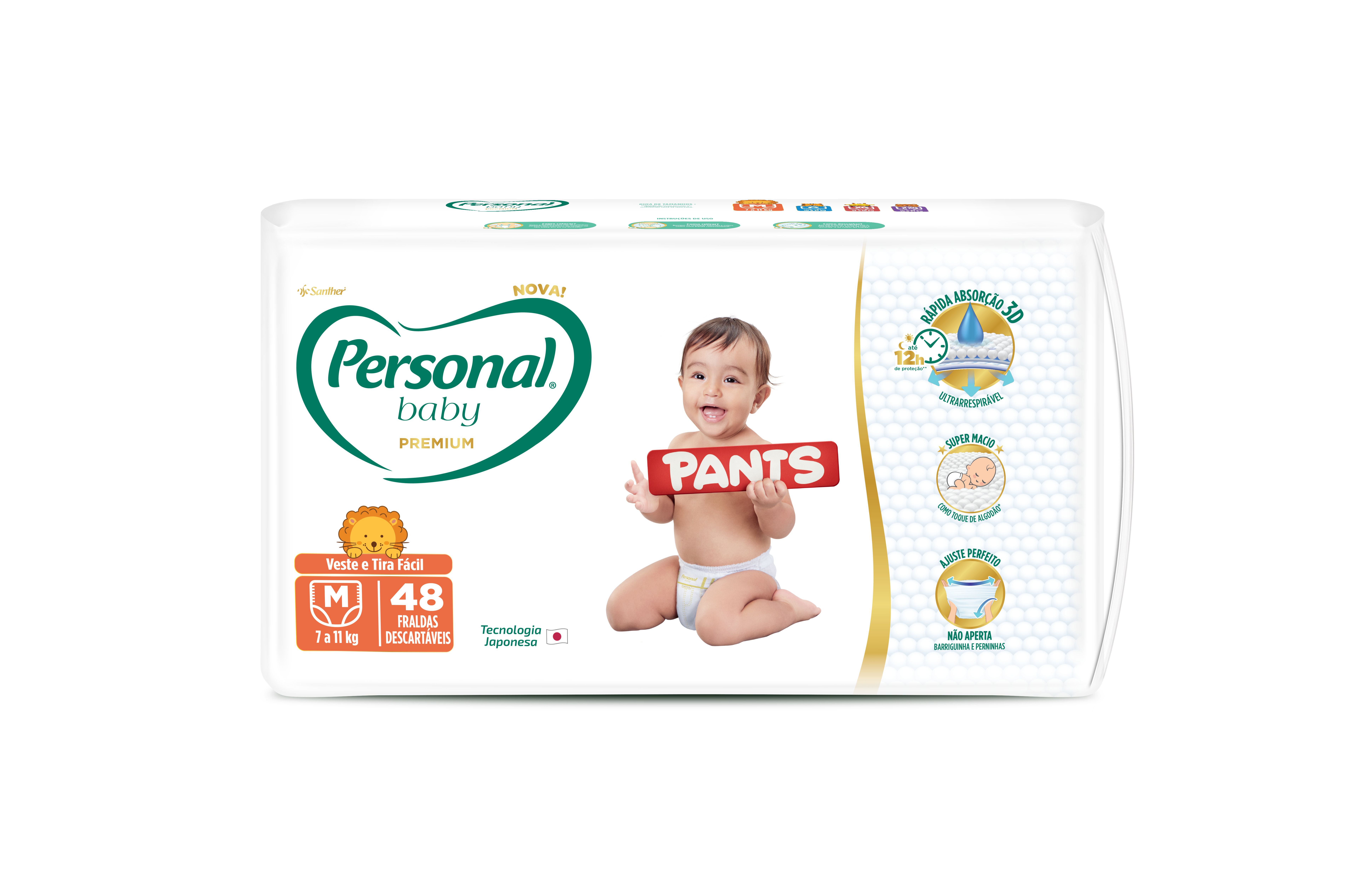 Fralda Personal Baby Premium Pants M C/ 48 Un