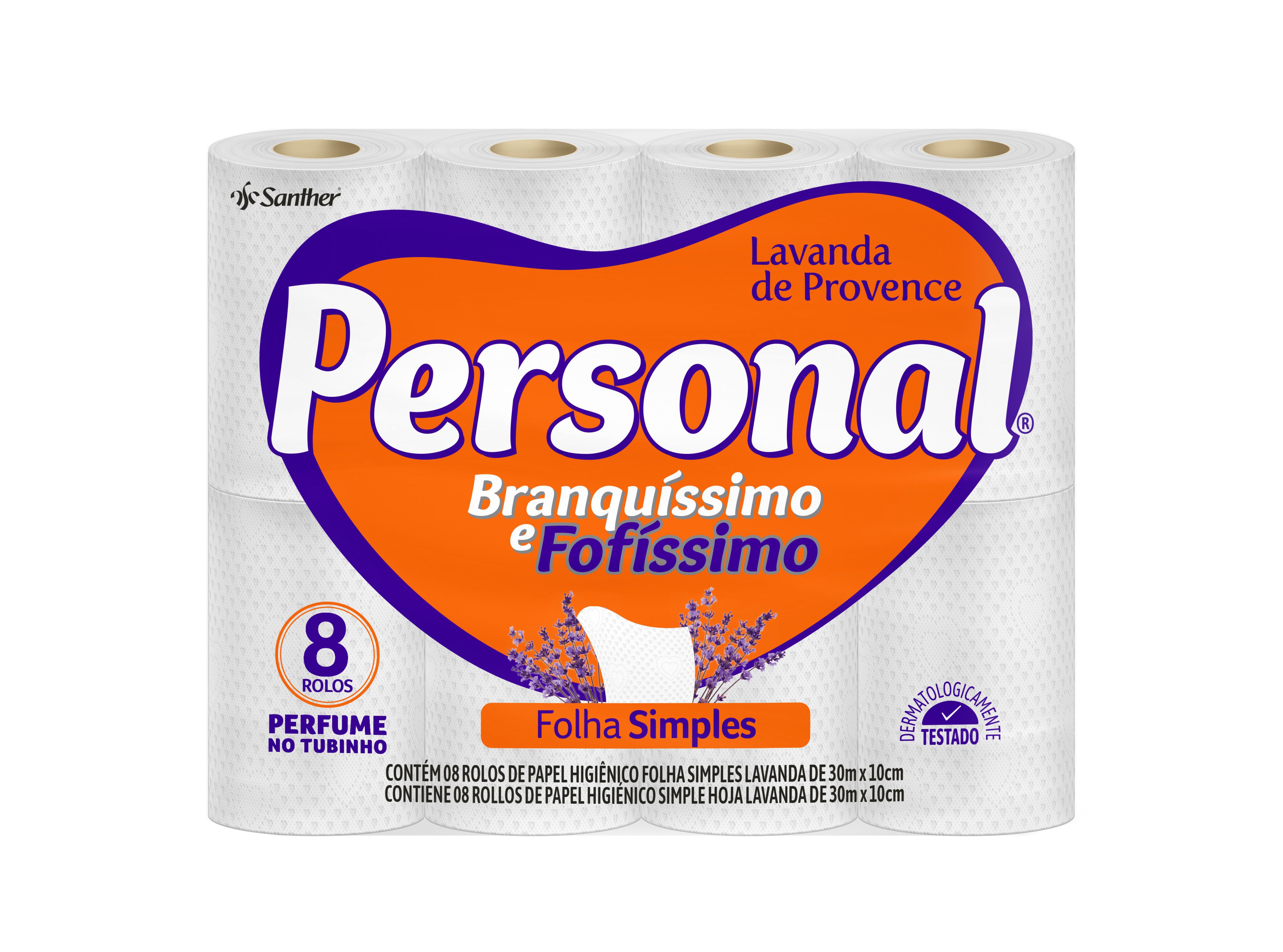 Papel Higienico Personal Folha Simples Lavanda 30M C/ 8 Un  🔥🔥